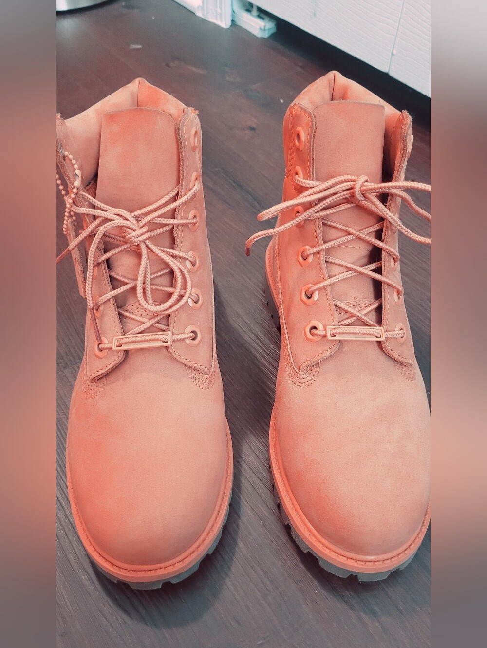 Timberland Pink Lace-Up Women's Ankle Boots